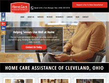 Tablet Screenshot of homecareassistancecleveland.com